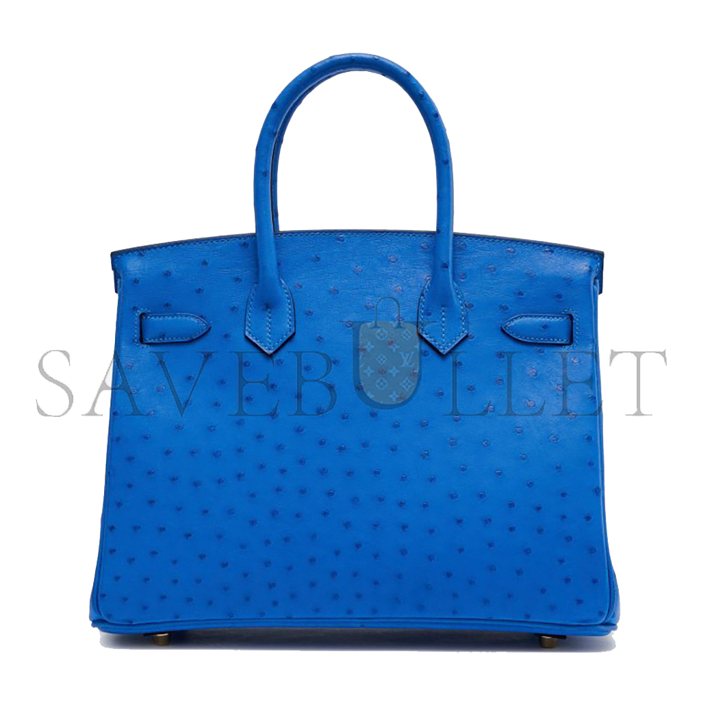 H**mes master birkin 30 blue mykonos 28624521 (30*24*16cm)